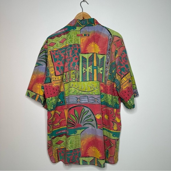 The Territory Ahead Vintage Retro 90’s Short Sleeve Button Down Shirt Large - Picture 6 of 7